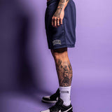 Mesh Shorts "Move" Navy Blau