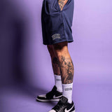 Mesh Shorts "Move" Navy Blau