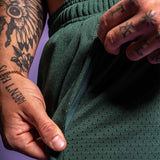 Mesh Shorts "Move" Racing Grün