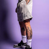 Mesh Shorts "Move" Grau