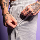 Mesh Shorts "Move" Grau
