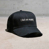 Basecap "I bet on myself" Schwarz