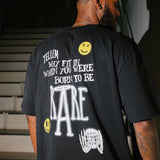 T-Shirt "Tellem x Real is rare" Schwarz