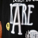 T-Shirt "Tellem x Real is rare" Schwarz