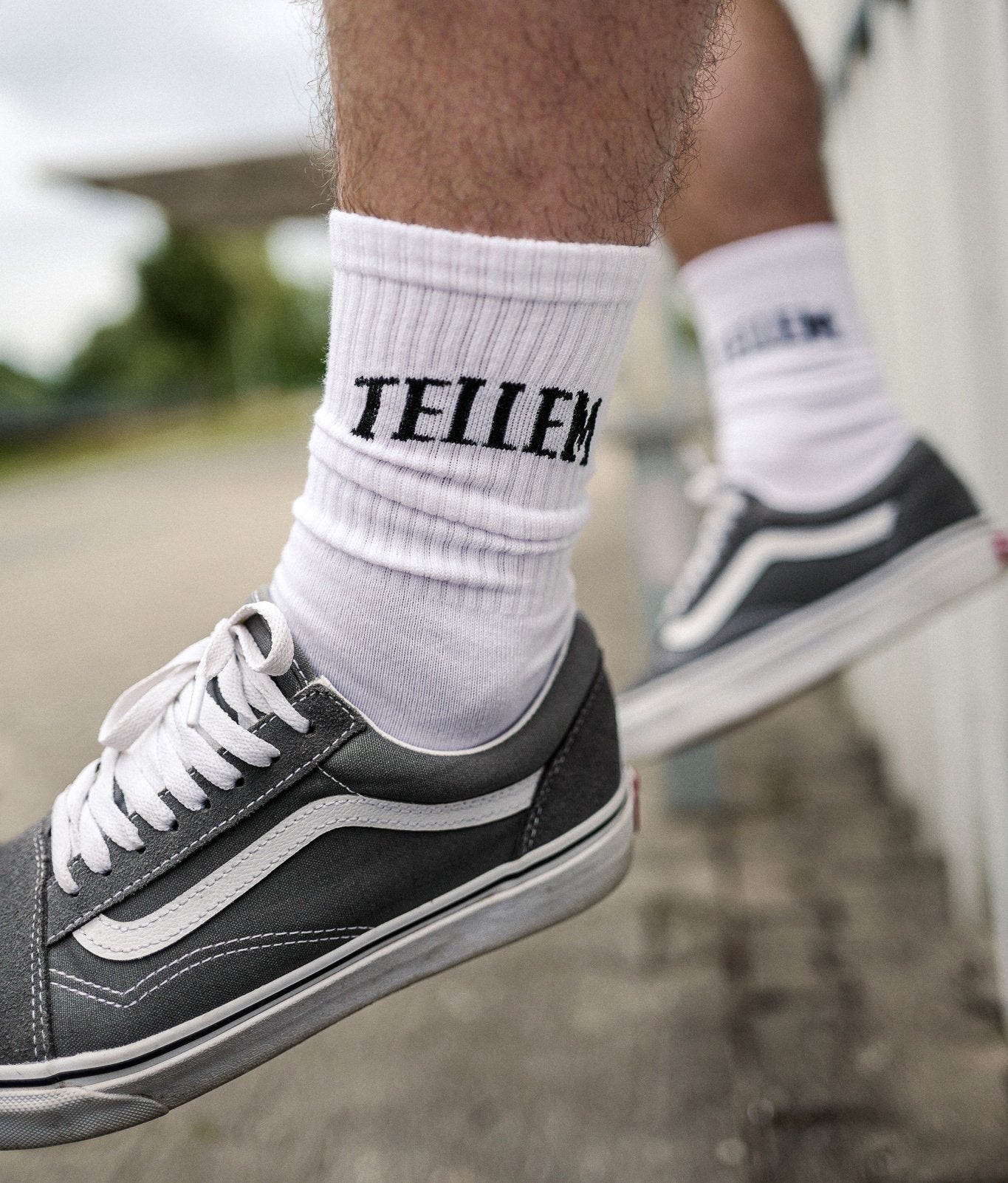 Weiße Socken Tellem 1