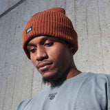 Ribbed Beanie "Tellem" Braun