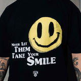 T-Shirt "Your smile" Schwarz