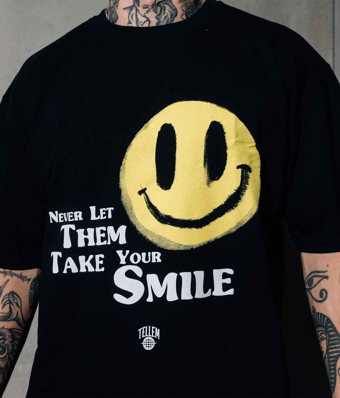 T-Shirt "Your smile" Schwarz