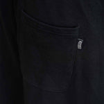 Gesäßtasche mit Tellem Label an schwarzer Heavyweight Sweatshorts