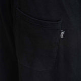 Gesäßtasche mit Tellem Label an schwarzer Heavyweight Sweatshorts