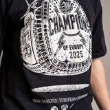 T-Shirt "European Champions" Schwarz