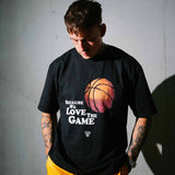 T-Shirt "We love the game" Schwarz