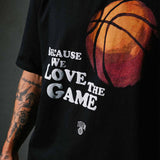 T-Shirt "We love the game" Schwarz