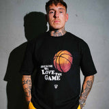 T-Shirt "We love the game" Schwarz