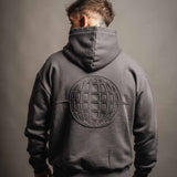 Hoodie "Rawness" Dunkelgrau