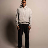 Heavy Zip Hoodie "Signature" Grau