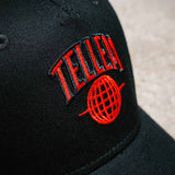 Trucker Cap "Tellem Basic" Schwarz/Rot