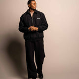 Cotton Twill Jacke "Solid" Schwarz