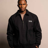 Cotton Twill Jacke "Solid" Schwarz