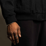 Cotton Twill Jacke "Solid" Schwarz