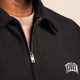 Cotton Twill Jacke "Solid" Schwarz