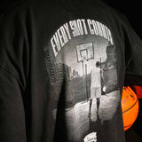 T-Shirt "Every shot counts" Schwarz