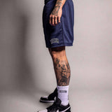 Mesh Shorts "Move" Navy Blau