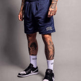 Mesh Shorts "Move" Navy Blau