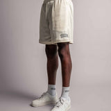 TELLEM Basketball Mesh Shorts Pearl Weiss Seitenansicht