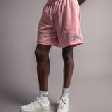 TELLEM Basketball Mesh Shorts Pink Rosa Model Tragebild