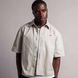 Boxy Shirt "Signature" Grau