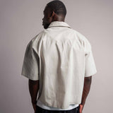 Boxy Shirt "Signature" Grau