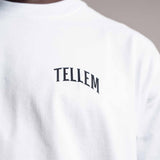 TELLEM Oversize T-Shirt Bet On Yourself Weiss Logo Print