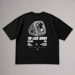 TELLEM The LGCY Series Ring Shirt Schwarz, Flatlay Rückseite mit großem Championship-Ring-Backprint