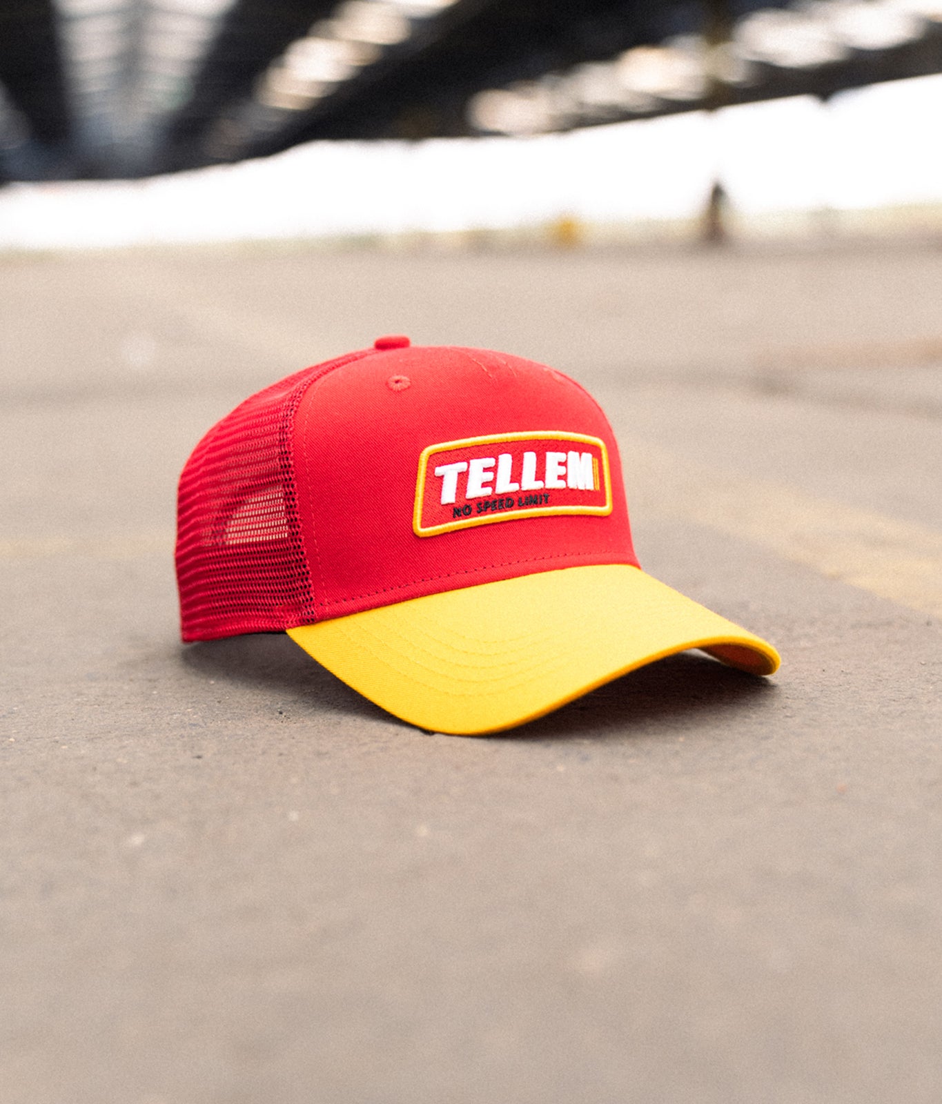 Trucker Cap Rot Gelb Tellem