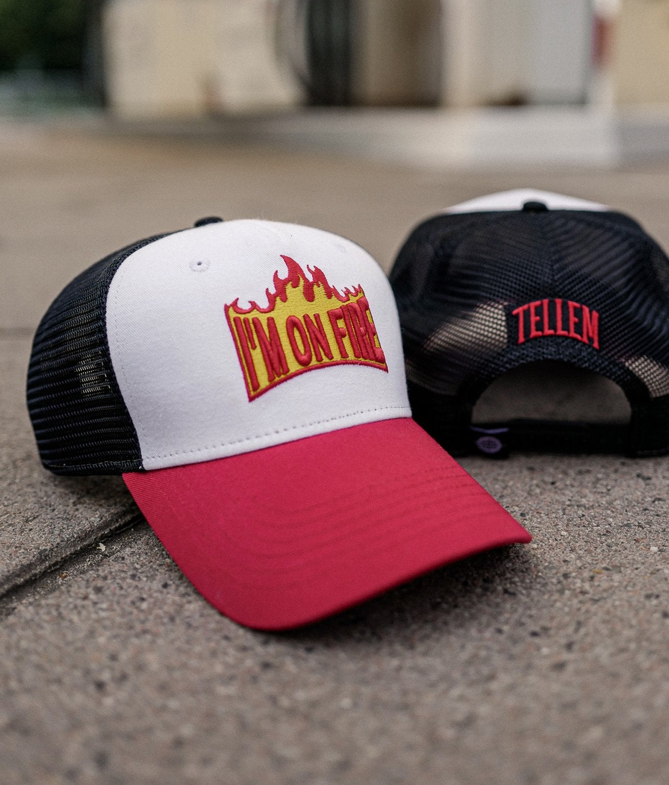 Trucker Cap On Fire Tellem 2