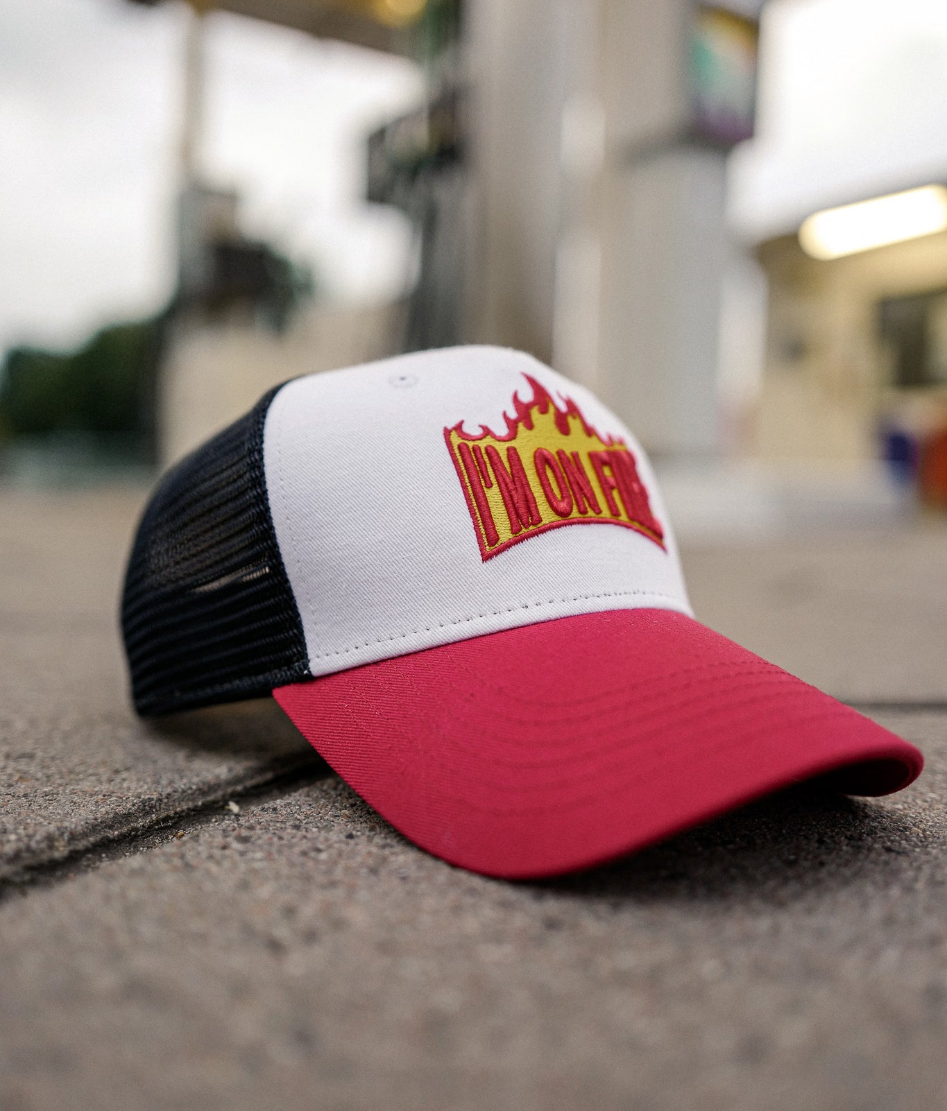 Trucker Cap On Fire Tellem 1