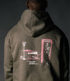 Hoodie "Set your demons straight" Oliv