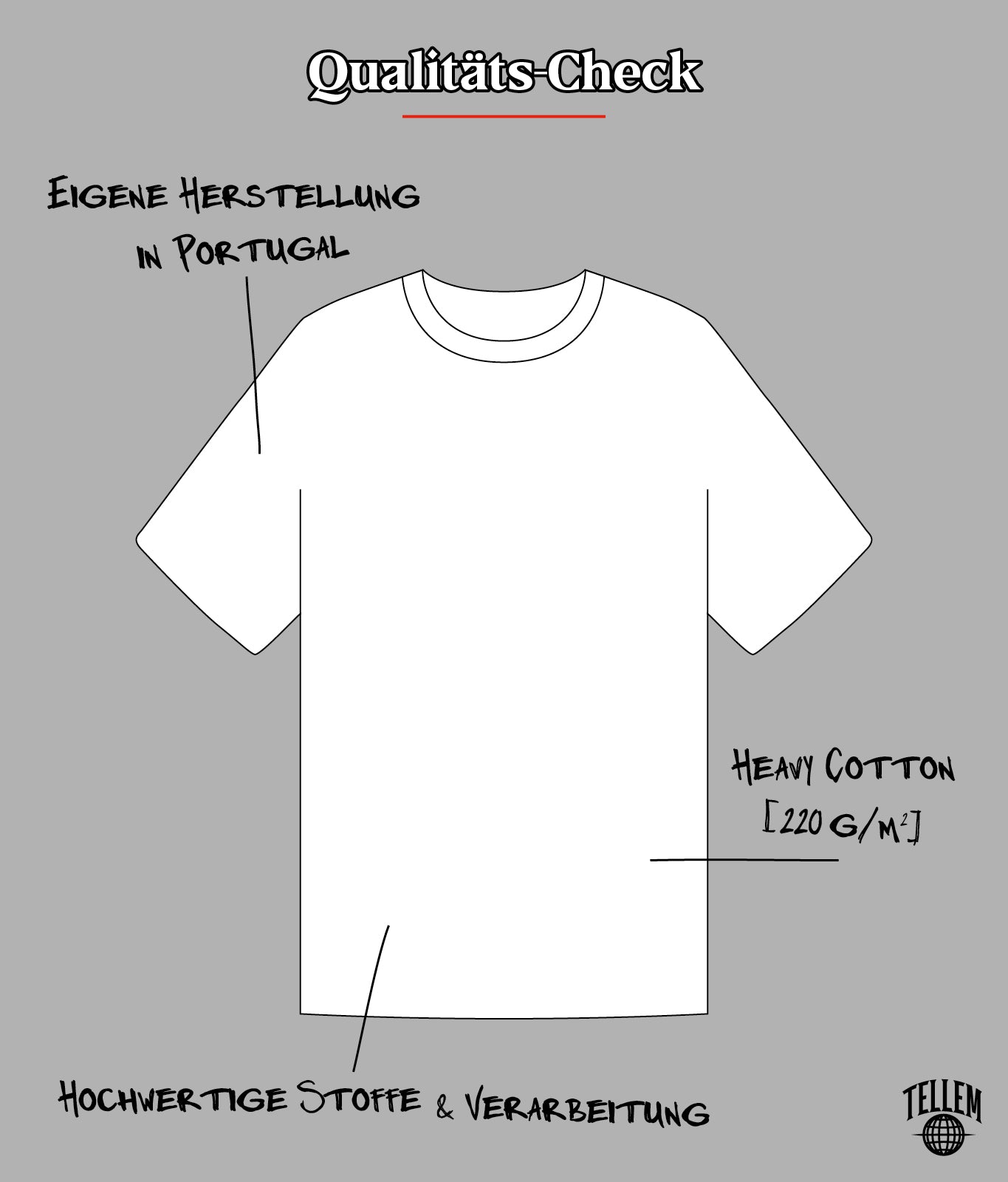 T-Shirt "Tellem Basic" Rot